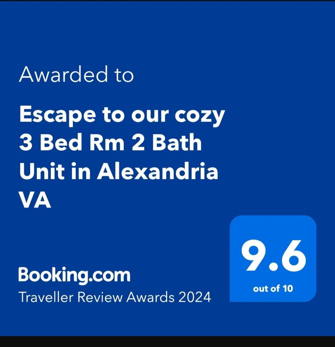 Escape To Our Cozy 3 Bed Rm 2 Bath Unit In Alexandria Va Villa Eksteriør billede